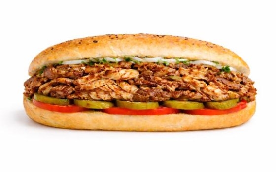 نان ویژه مخلوط گوشت و مرغ