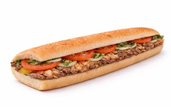یاریم باگت مخلوط گوشت و مرغ